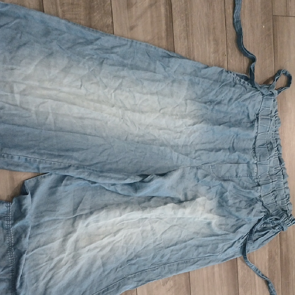 Zenana Outfitters Light Blue Denim Pants Plus Size